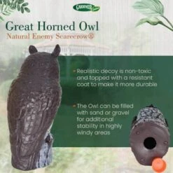 Dalen Nat Enemy Scarecrow Great Horned Owl 16in. -Snow Tools Shop 1000Wx1000H 1047