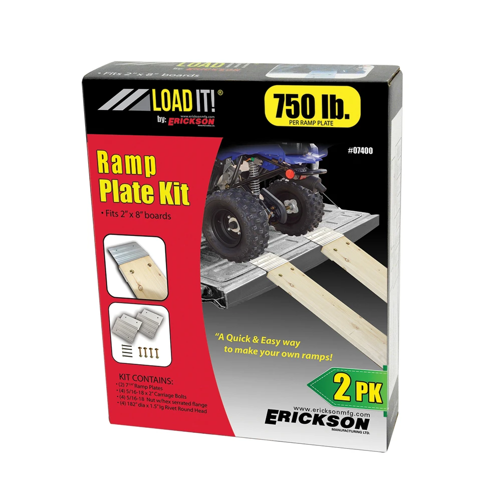 ERICKSON 750 Lb 8 In. Aluminum Ramp End Plate Kit 2 ERICKSON 750 Lb 8 In. Aluminum Ramp End Plate Kit - Image 2