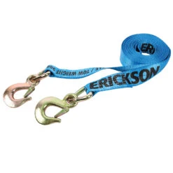 ERICKSON 2 In. X 20 Ft. 10,000 Lb Tow Strap With Safety Snap Hook