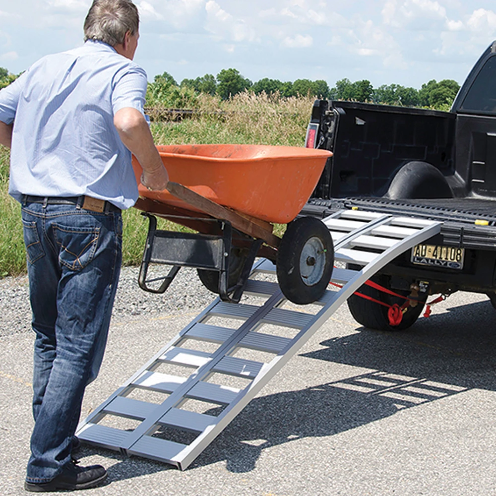 ERICKSON "LOAD IT" Aluminum Arched Ramps 12 In. X 90 In. 1500 Lb - 2 PK 2 ERICKSON "LOAD IT" Aluminum Arched Ramps 12 In. X 90 In. 1500 Lb - 2 PK - Image 2