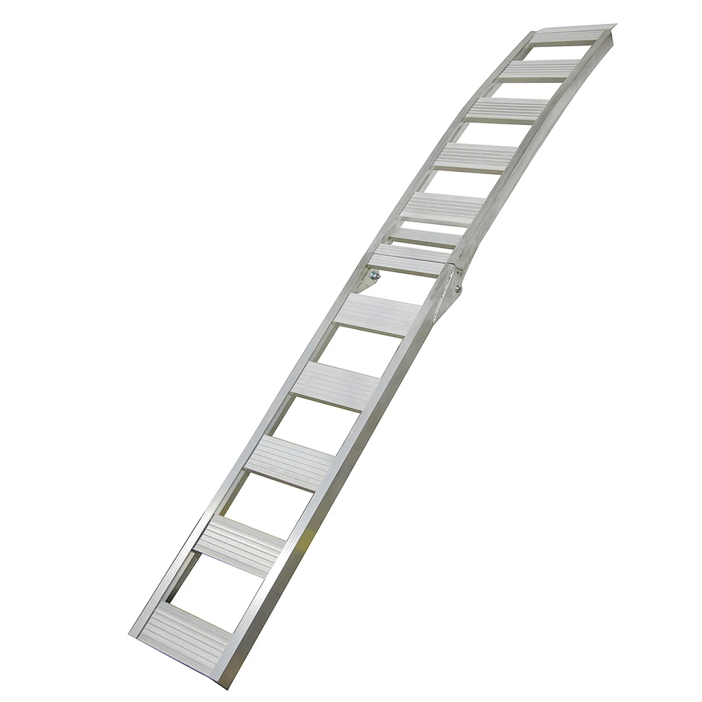 ERICKSON "LOAD IT" Aluminum Folding Arched Loading Ramp 12 In. X 90 In. 750 Lb 1 ERICKSON "LOAD IT" Aluminum Folding Arched Loading Ramp 12 In. X 90 In. 750 Lb