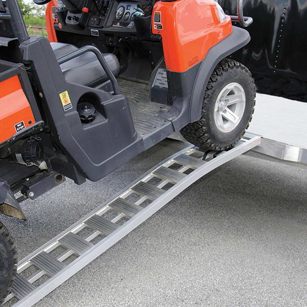 ERICKSON Aluminum Arched Ramp Heavy Duty 12 In. X 90 In. 3000 Lb - 2 PK 2 ERICKSON Aluminum Arched Ramp Heavy Duty 12 In. X 90 In. 3000 Lb - 2 PK - Image 2