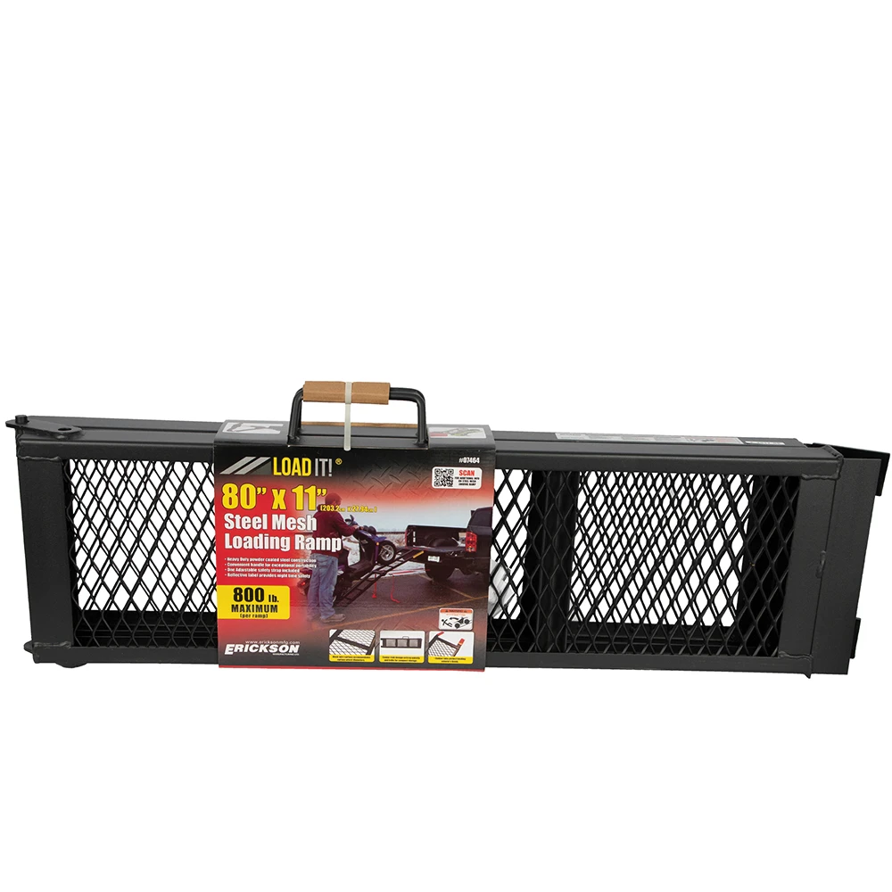 ERICKSON Steel Mesh Center Folding Arched Loading Ramp 11 In. X 80 In. 800 Lb 3 ERICKSON Steel Mesh Center Folding Arched Loading Ramp 11 In. X 80 In. 800 Lb - Image 3