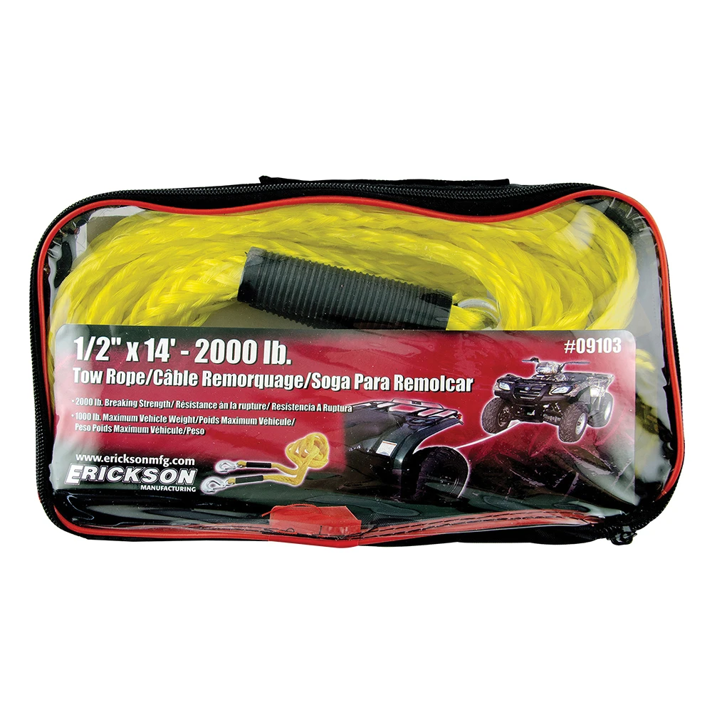 ERICKSON 1/2 In. X 14 Ft. 2000 Lb Tow Rope With Storage Bag 2 ERICKSON 1/2 In. X 14 Ft. 2000 Lb Tow Rope With Storage Bag - Image 2