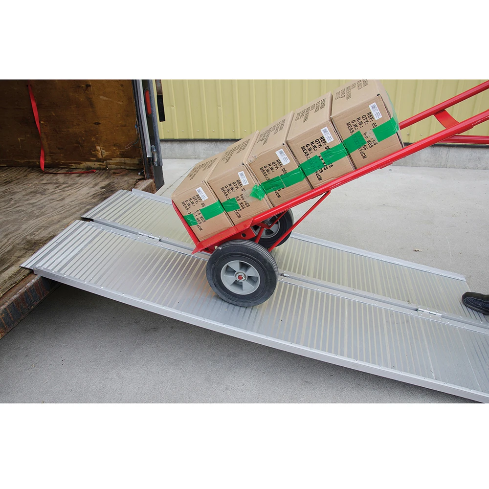 ERICKSON Aluminum Center Folding Solid Bottom Cargo Loading Ramp 30in. X 72 In. 1200 Lb 4 ERICKSON Aluminum Center Folding Solid Bottom Cargo Loading Ramp 30in. X 72 In. 1200 Lb - Image 4
