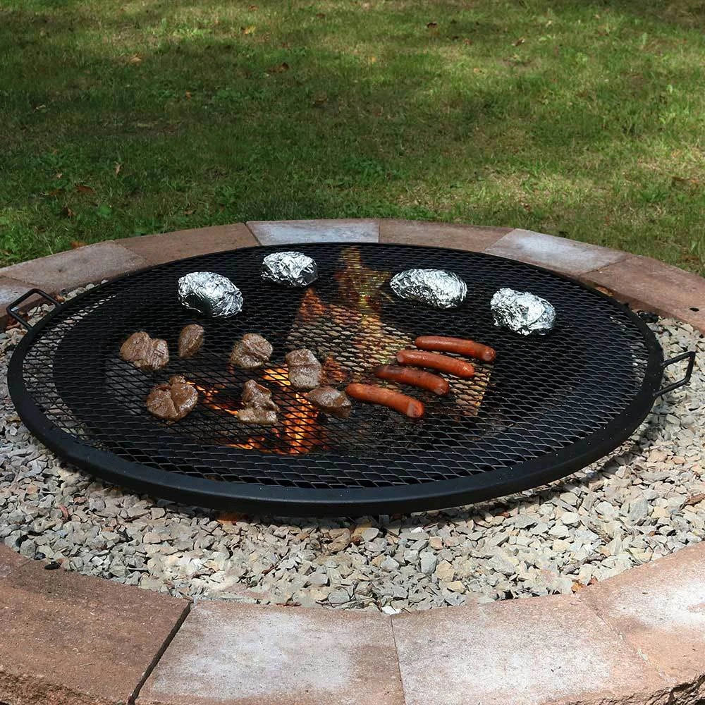Sunnydaze X-Marks Fire Pit Cooking Grill 36in. 2 Sunnydaze X-Marks Fire Pit Cooking Grill 36in. - Image 2