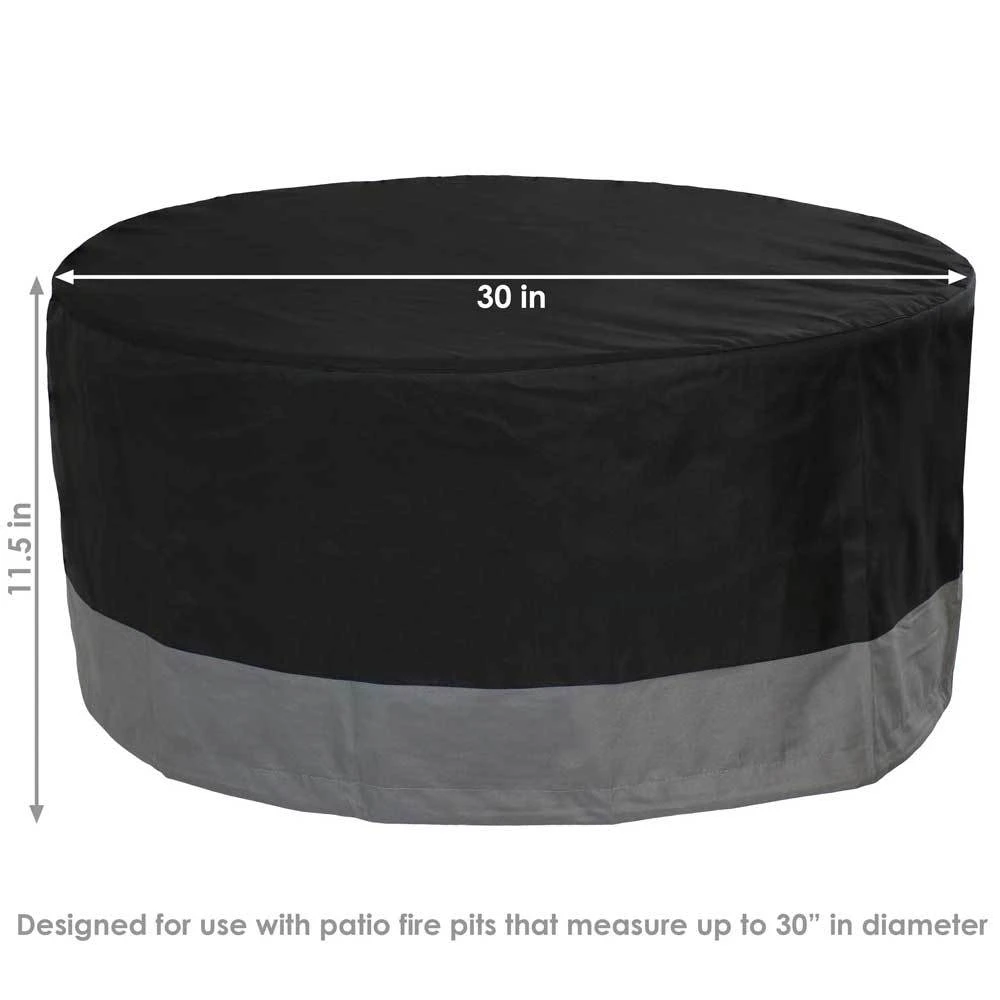 Sunnydaze Round Outdoor Fire Pit Cover 5 Sunnydaze Round Outdoor Fire Pit Cover - Image 5