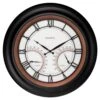AcuRite 24in. Illuminated LED Large Outdoor Decorative Clock With Thermometer And Hygrometer