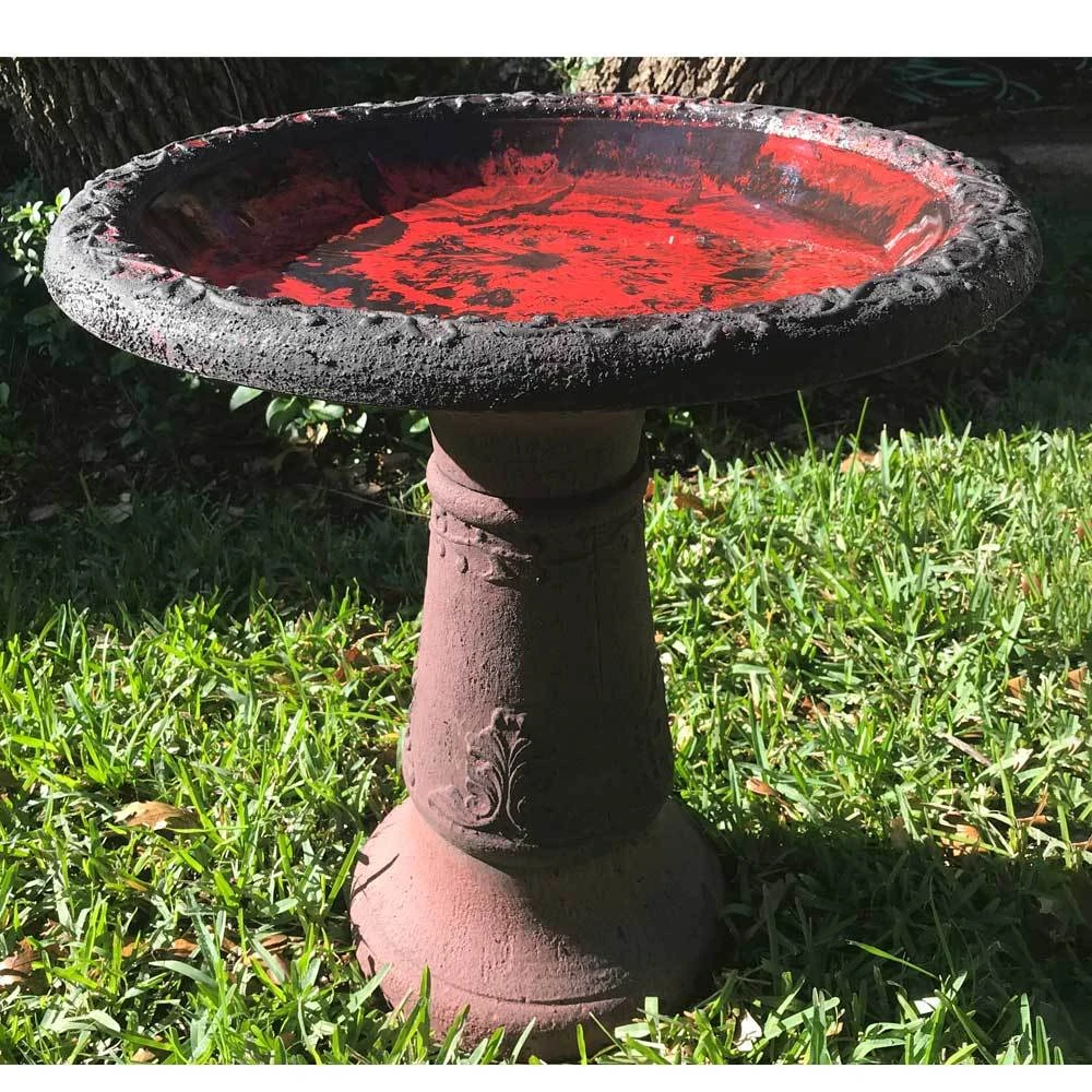 Exaco Endura Clay Bird Bath 4 Exaco Endura Clay Bird Bath - Image 4