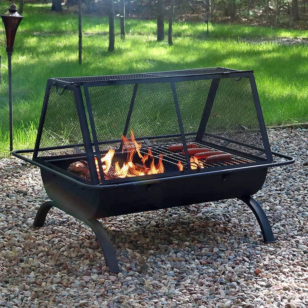 Sunnydaze Northland Grill Wood Burning Fire Pit 2 Sunnydaze Northland Grill Wood Burning Fire Pit - Image 2
