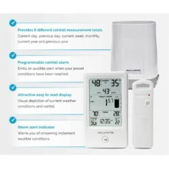 AcuRite Digital Rain Gauge With Indoor Display And Indoor/Outdoor Temperature & Humidity 8 AcuRite Digital Rain Gauge With Indoor Display And Indoor/Outdoor Temperature & Humidity -Snow Tools Shop 1000Wx1000H 621