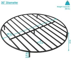 Sunnydaze Round Outdoor Fire Pit Grate 30in. 6 Sunnydaze Round Outdoor Fire Pit Grate 30in. -Snow Tools Shop 1000Wx1000H 627