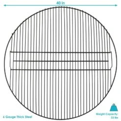 Sunnydaze Fire Pit Cooking Grate For Grilling 40in. 8 Sunnydaze Fire Pit Cooking Grate For Grilling 40in. -Snow Tools Shop 1000Wx1000H 632
