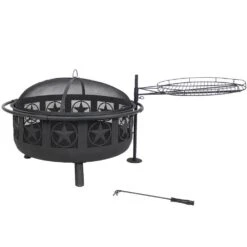 Sunnydaze All Star Wood Burning Fire Pit