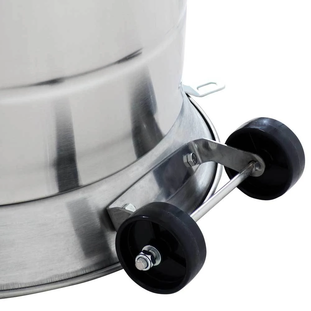 Sunnydaze Outdoor Patio Heater With Shelf, Wheels, And Cover Stainless Steel 7-Foot 6 Sunnydaze Outdoor Patio Heater With Shelf, Wheels, And Cover Stainless Steel 7-Foot - Image 6