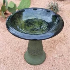 Exaco Endura Clay Marbleized Bird Bath