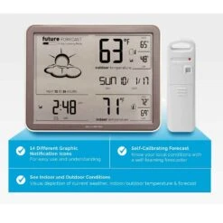 AcuRite Wireless Weather Station With Forecast, Indoor/Outdoor Temperature And Atomic Clock 8 AcuRite Wireless Weather Station With Forecast, Indoor/Outdoor Temperature And Atomic Clock -Snow Tools Shop 1000Wx1000H 680
