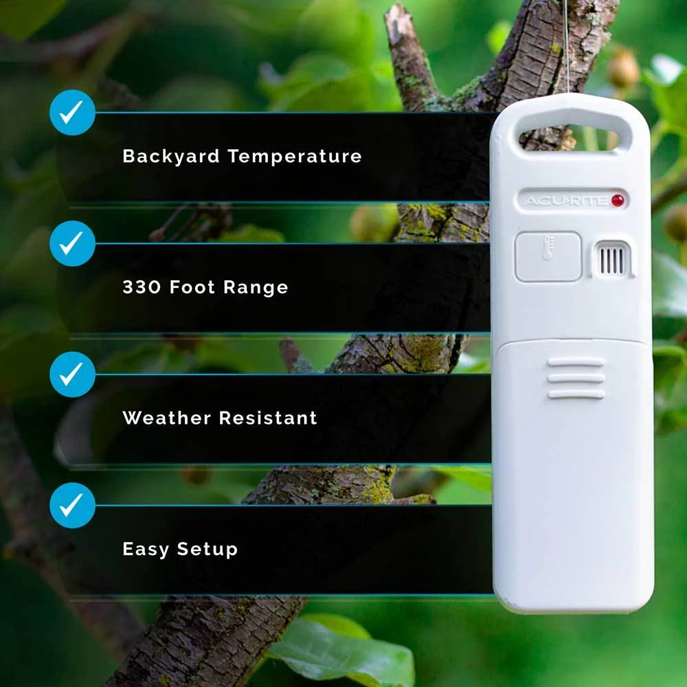 AcuRite Wireless Weather Station With Forecast, Indoor/Outdoor Temperature And Atomic Clock 5 AcuRite Wireless Weather Station With Forecast, Indoor/Outdoor Temperature And Atomic Clock - Image 5