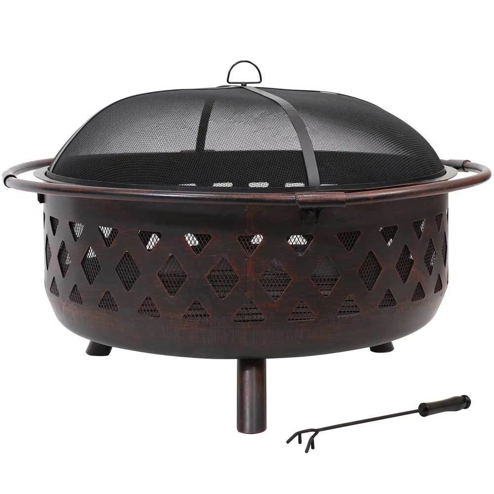 Sunnydaze Crossweave Wood Burning Fire Pit 2 Sunnydaze Crossweave Wood Burning Fire Pit - Image 2