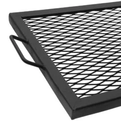 Sunnydaze X-Marks Rectangle Fire Pit Cooking Grill 40in. -Snow Tools Shop 1000Wx1000H 707
