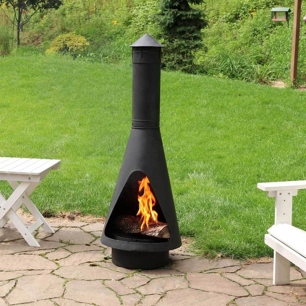 Sunnydaze Open Access Wood Burning Chiminea 56in. 2 Sunnydaze Open Access Wood Burning Chiminea 56in. - Image 2