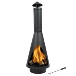 Sunnydaze Open Access Wood Burning Chiminea 56in. 8 Sunnydaze Open Access Wood Burning Chiminea 56in. -Snow Tools Shop 1000Wx1000H 718