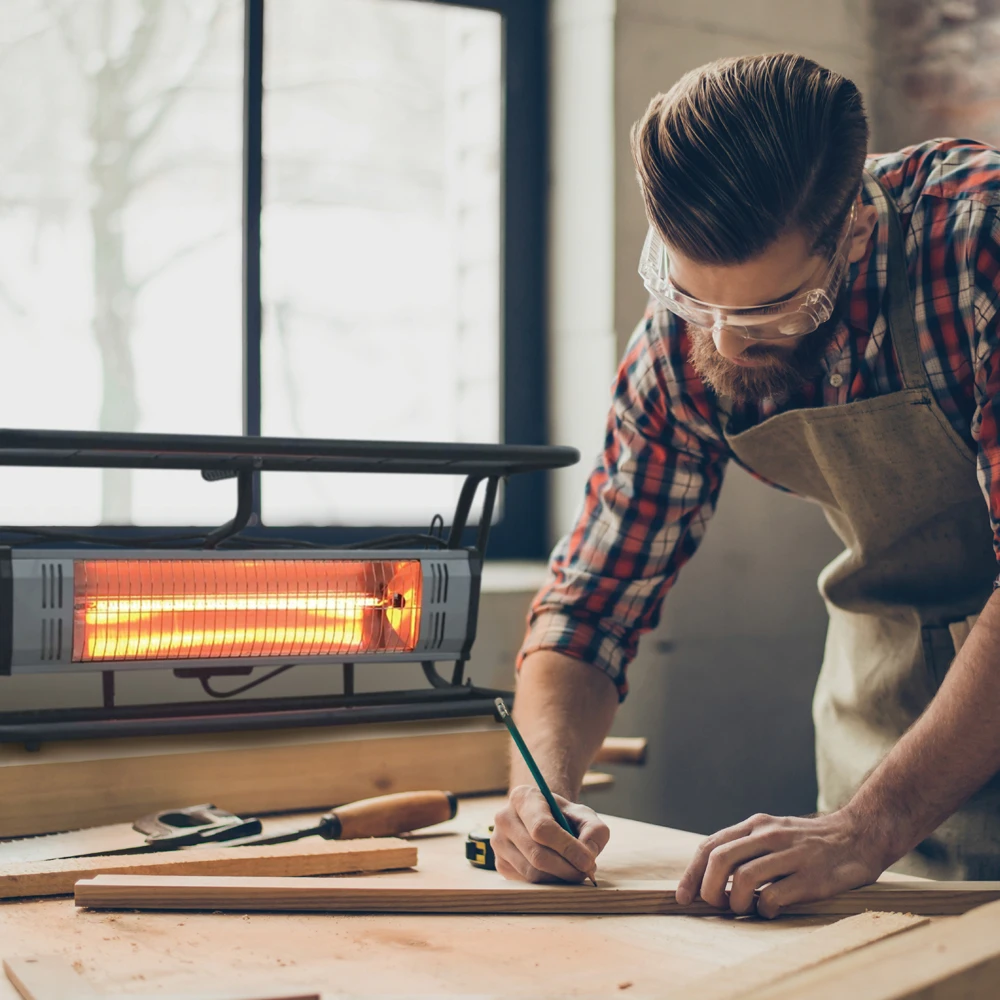 Heat Storm Tradesman 1,500-Watt Electric Garage & Patio Infrared Quartz Space Heater 2 Heat Storm Tradesman 1,500-Watt Electric Garage & Patio Infrared Quartz Space Heater - Image 2