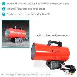 Sunnydaze 85,000 Btu Forced Air Propane Heater 11 Sunnydaze 85,000 Btu Forced Air Propane Heater -Snow Tools Shop 1000Wx1000H 749