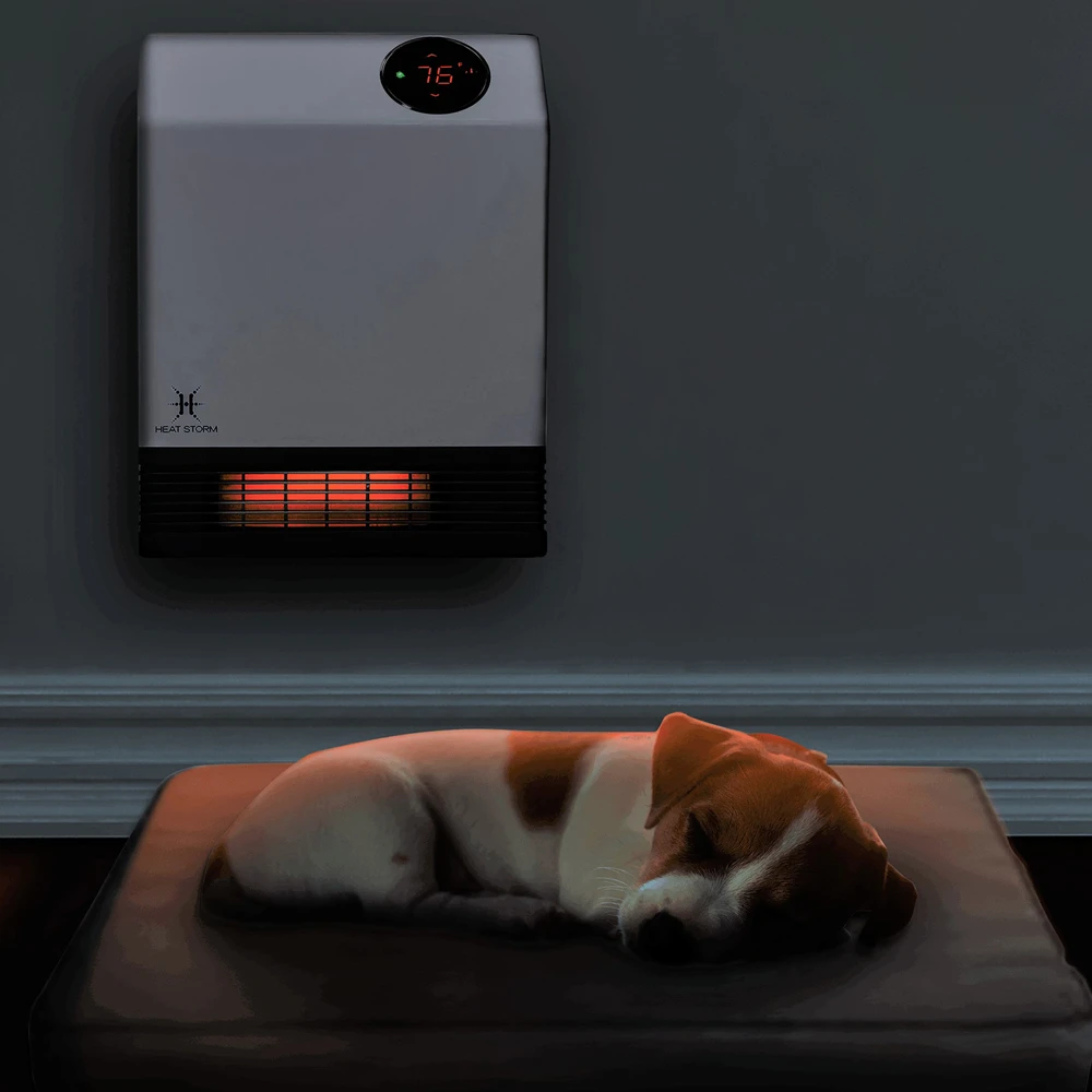 Heat Storm Deluxe Wall Unit 1,000-Watt Infrared Quartz Heater 2 Heat Storm Deluxe Wall Unit 1,000-Watt Infrared Quartz Heater - Image 2