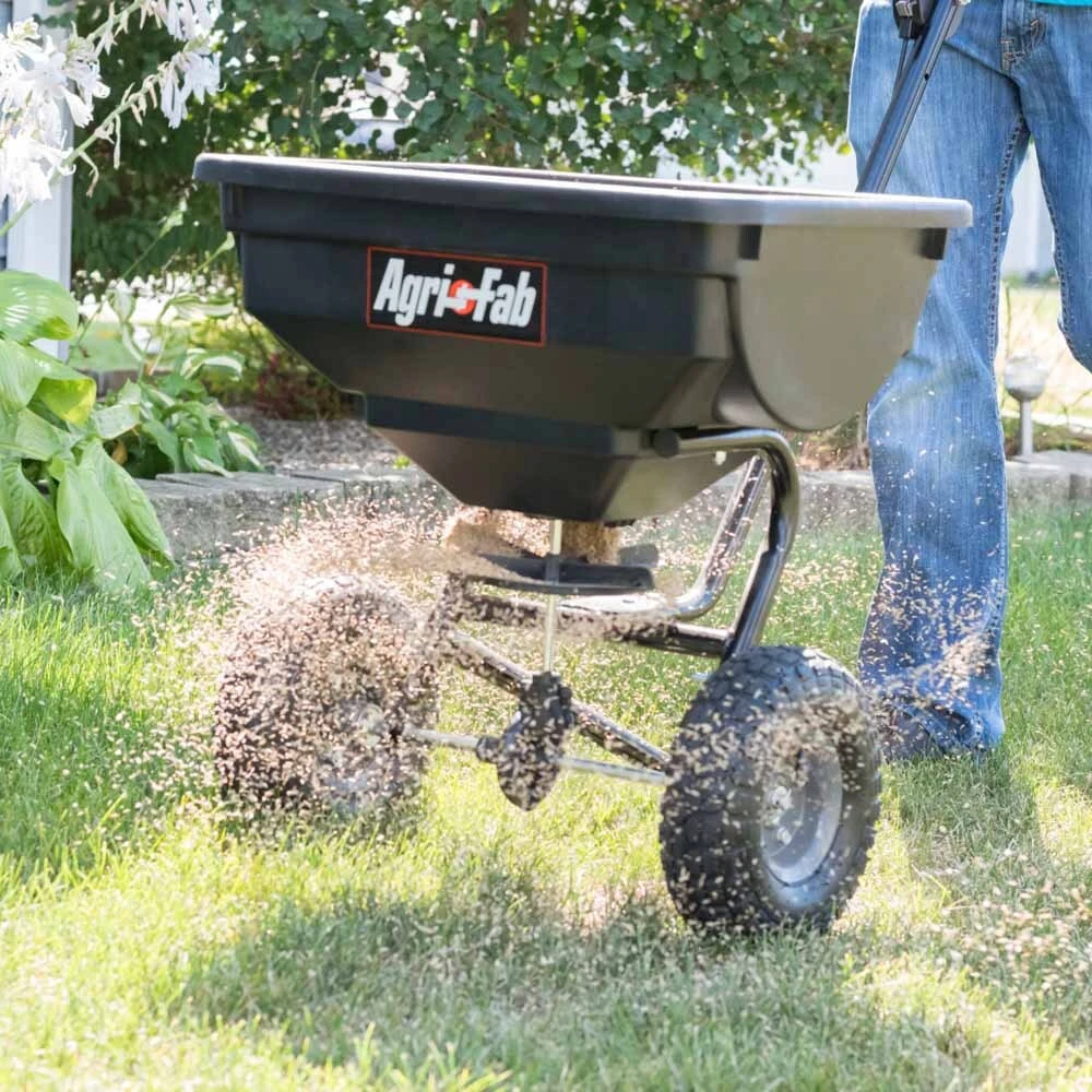 Agri-Fab 85 Lb. Push Broadcast Spreader Deluxe 2 Agri-Fab 85 Lb. Push Broadcast Spreader Deluxe - Image 2
